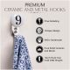 Number Ceramic Hooks -9